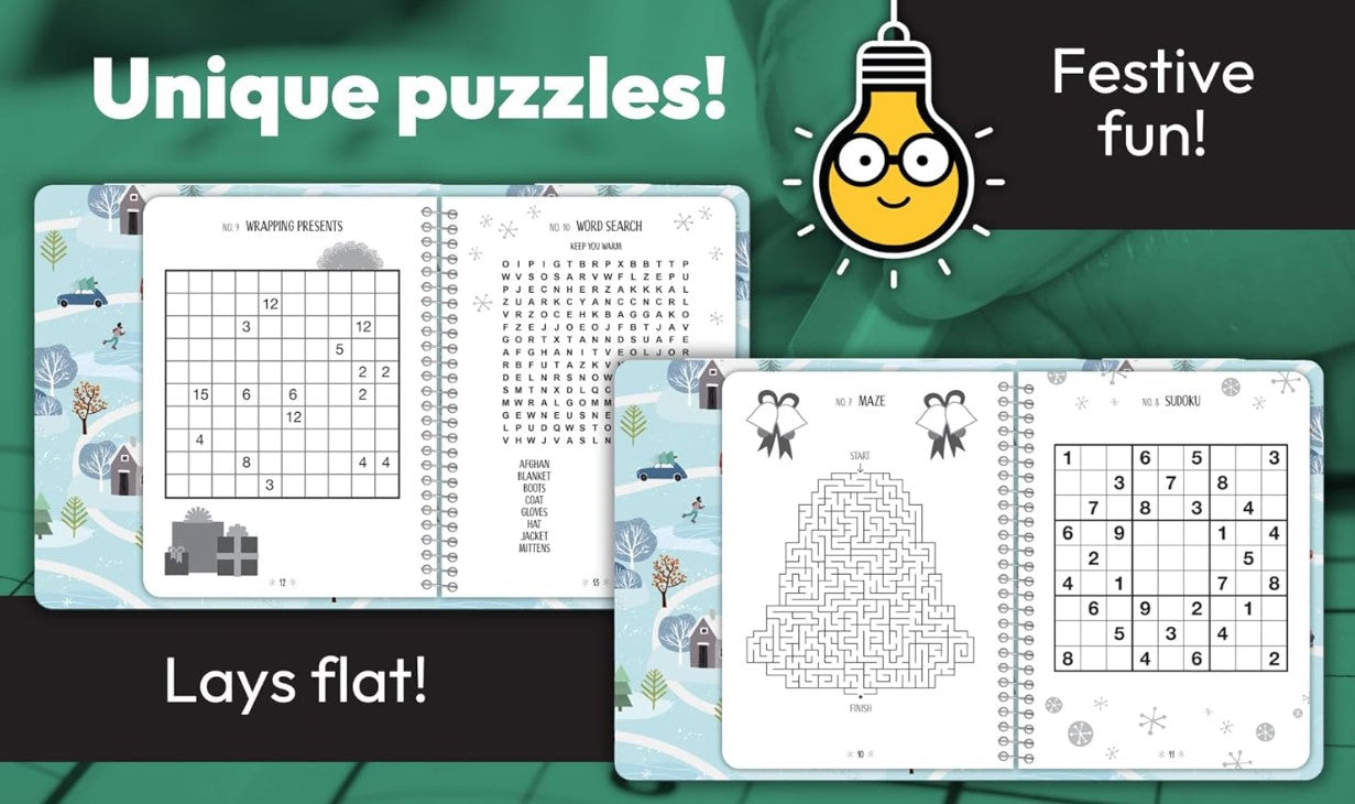 More than 100 Activities Christmas Mixed Puzzle Book