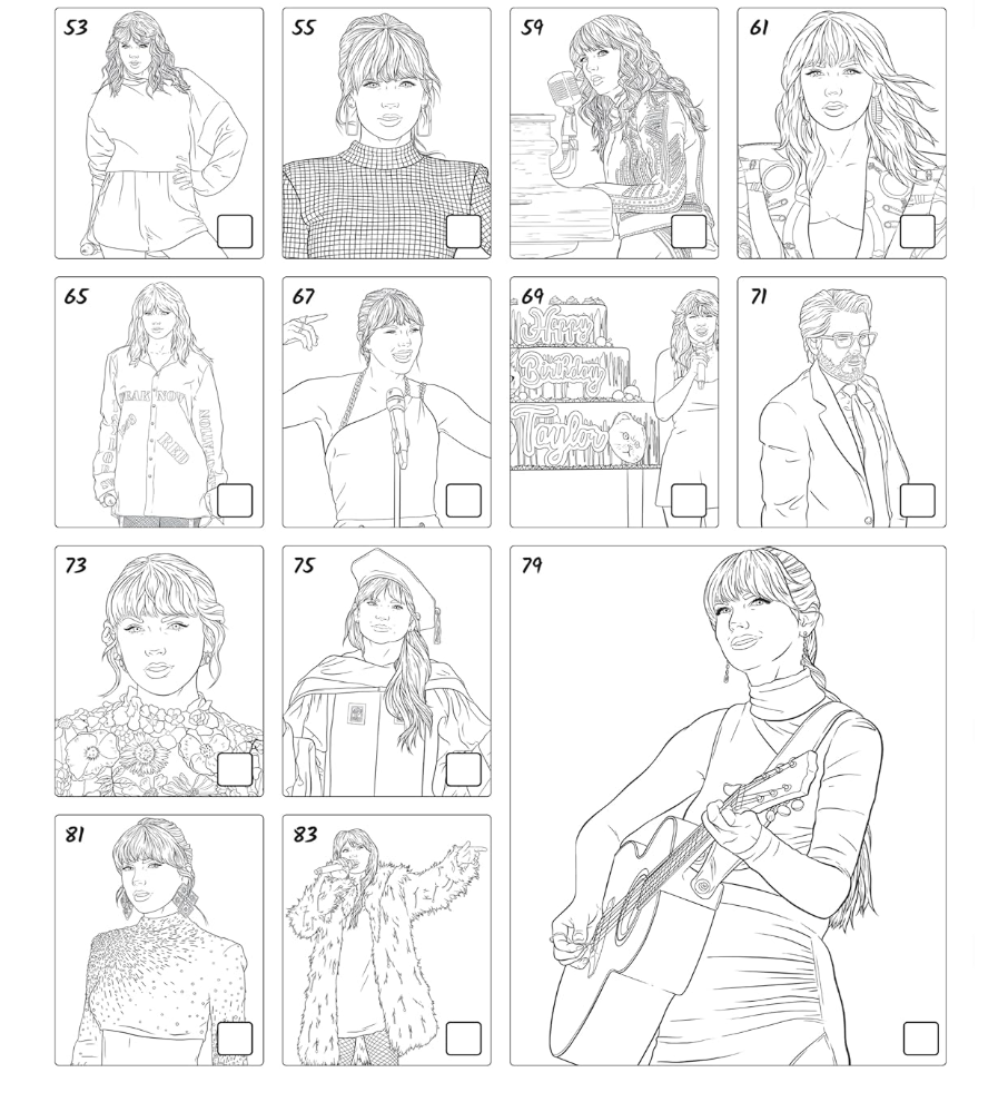 Chapel Publishing SUPER-FAN-tastic Taylor Swift Colouring & Activity Book