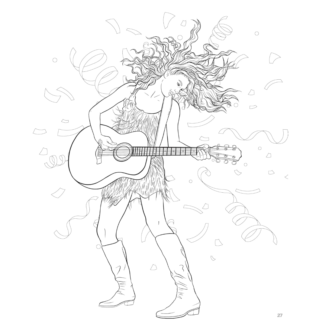 Chapel Publishing SUPER-FAN-tastic Taylor Swift Colouring & Activity Book