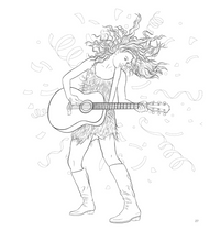 Chapel Publishing SUPER-FAN-tastic Taylor Swift Colouring & Activity Book