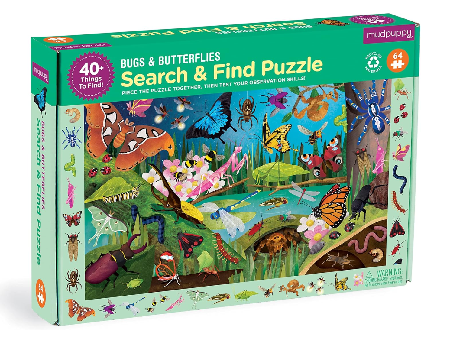 Mudpuppy Bugs & Butterflies Search & Find Puzzle