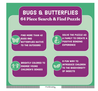 Mudpuppy Bugs & Butterflies Search & Find Puzzle