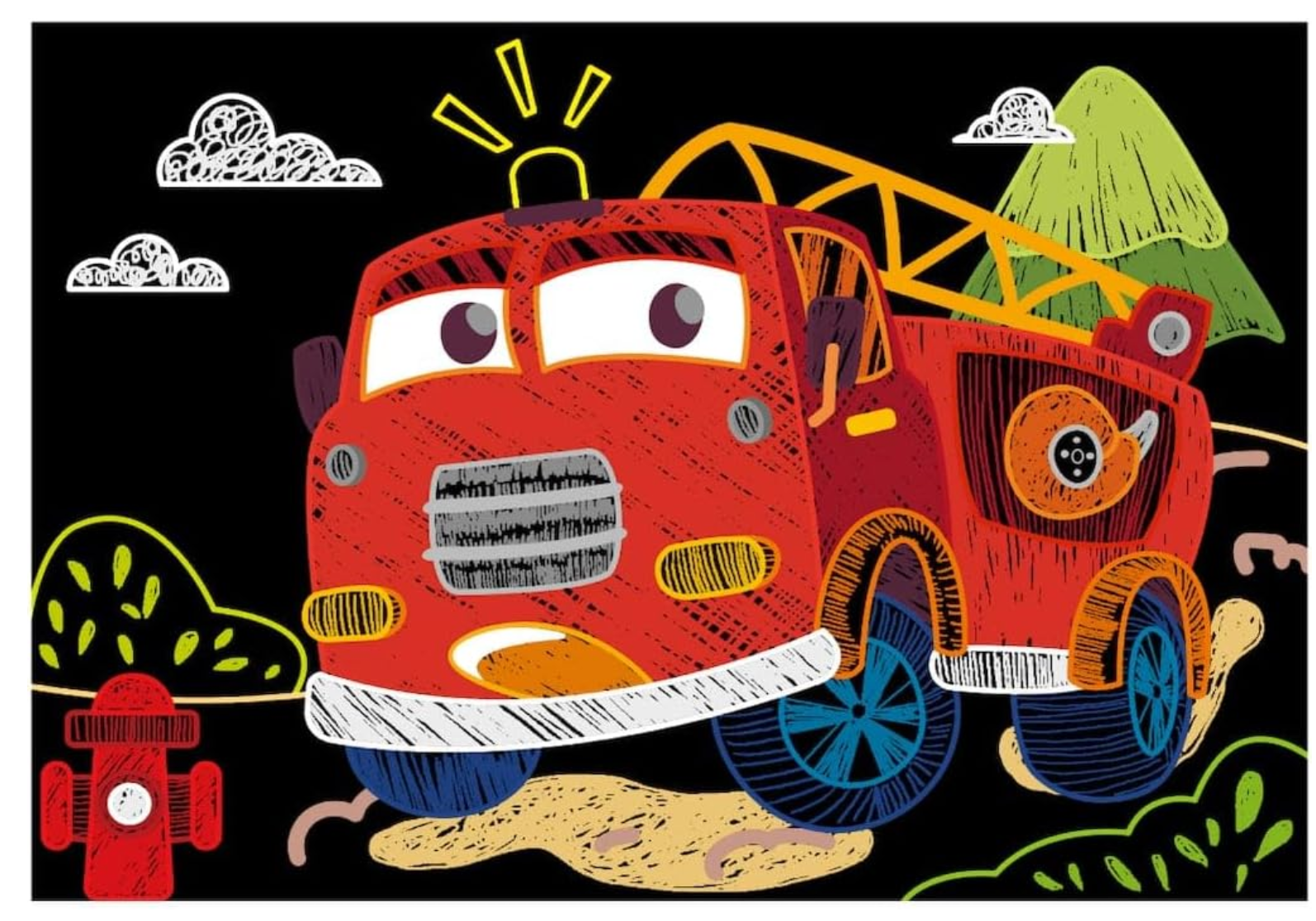 Avenir Cars Mini Scratch Book