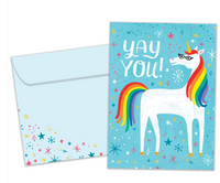 Tree Free Greeting Card Yay You - Unicorn