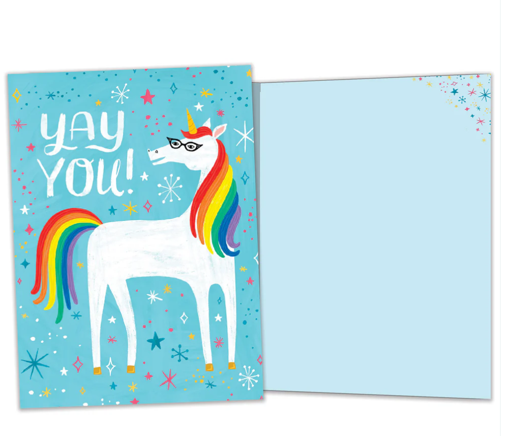 Tree Free Greeting Card Yay You - Unicorn