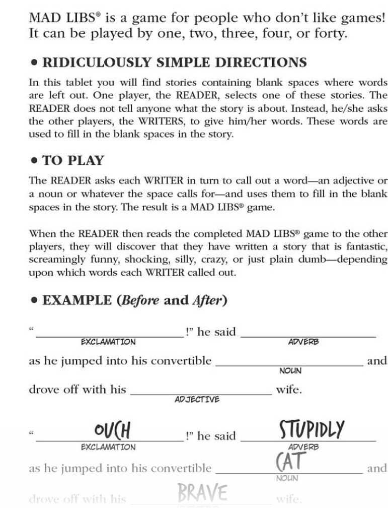 Mad Libs Christmas Fun Mad Libs Deluxe Stocking Stuffer Edition