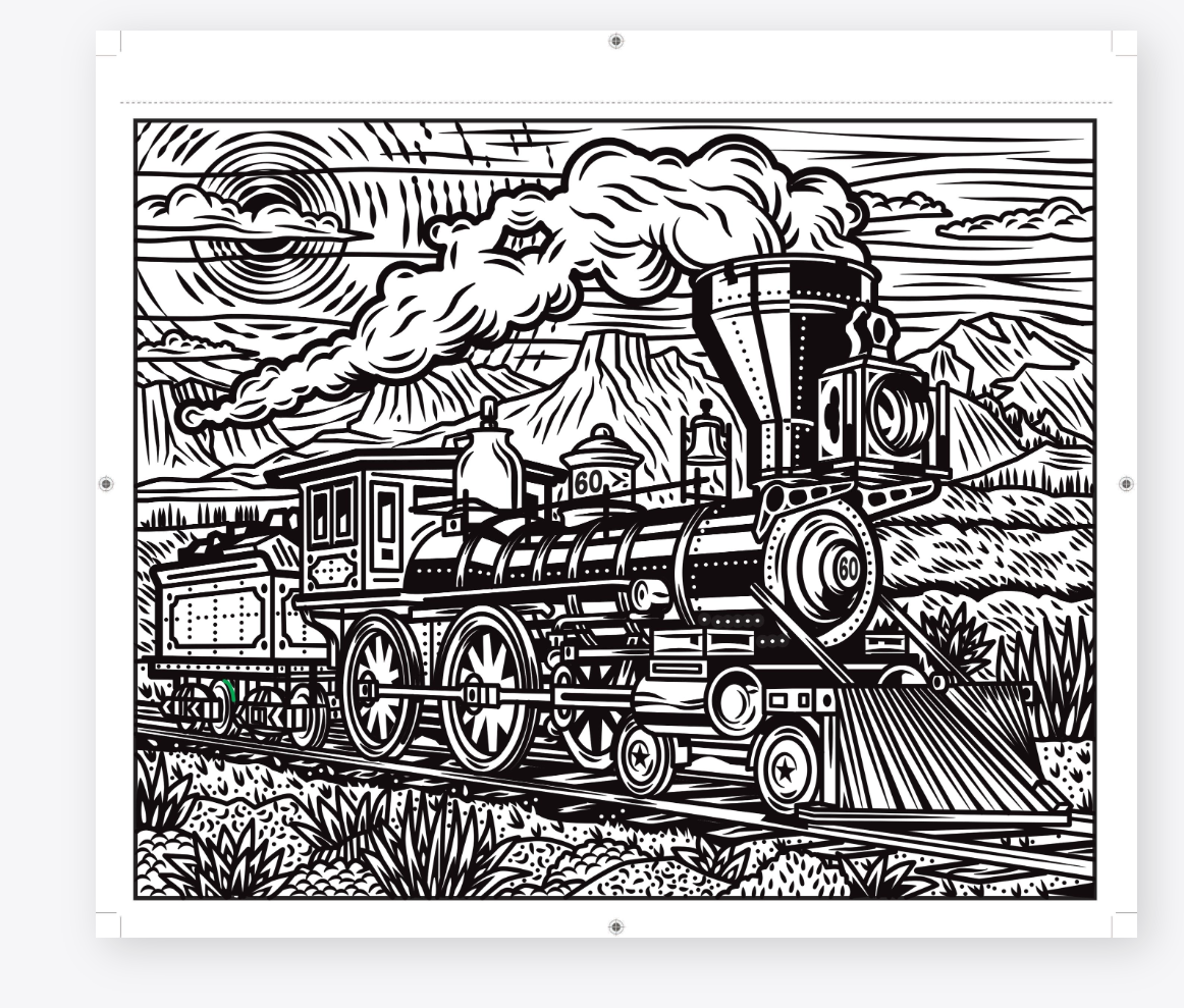 Usborne Magic Painting Trains