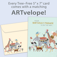 Tree Free Greetings Birthday Parade