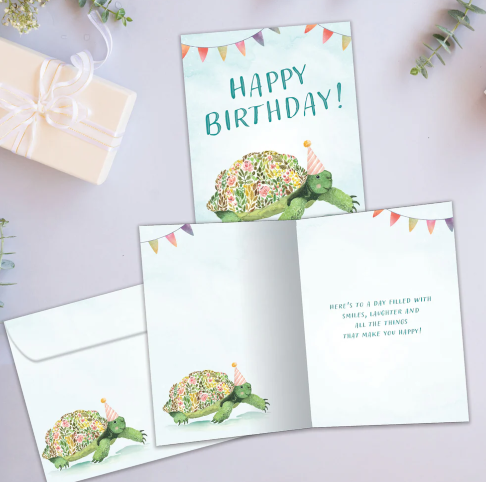 Tree Free Greetings Happy Birthday Turtle