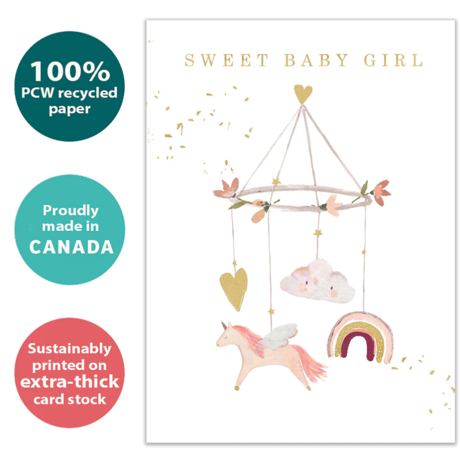 Tree Free Greetings Sweet Baby Girl