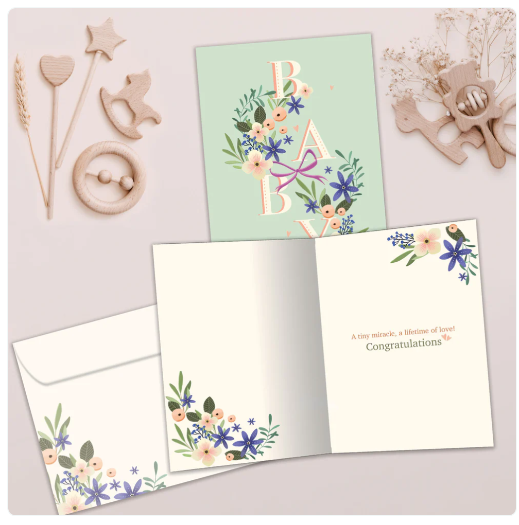 Tree Free Greetings Baby Green