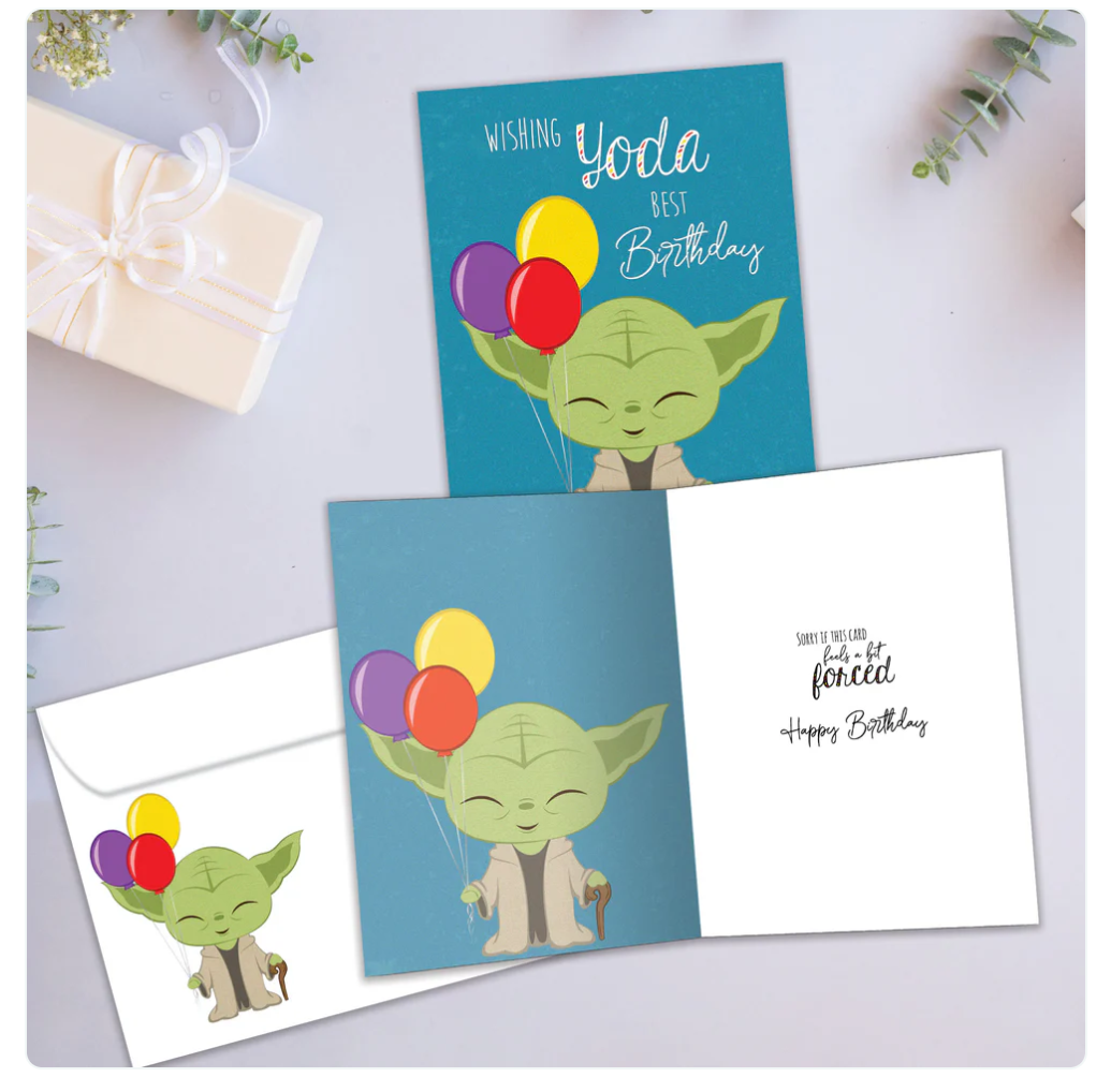 Tree Free Greetings Wishing Yoda Best Birthday