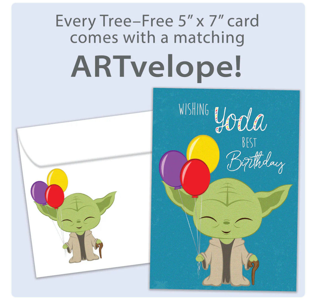 Tree Free Greetings Wishing Yoda Best Birthday