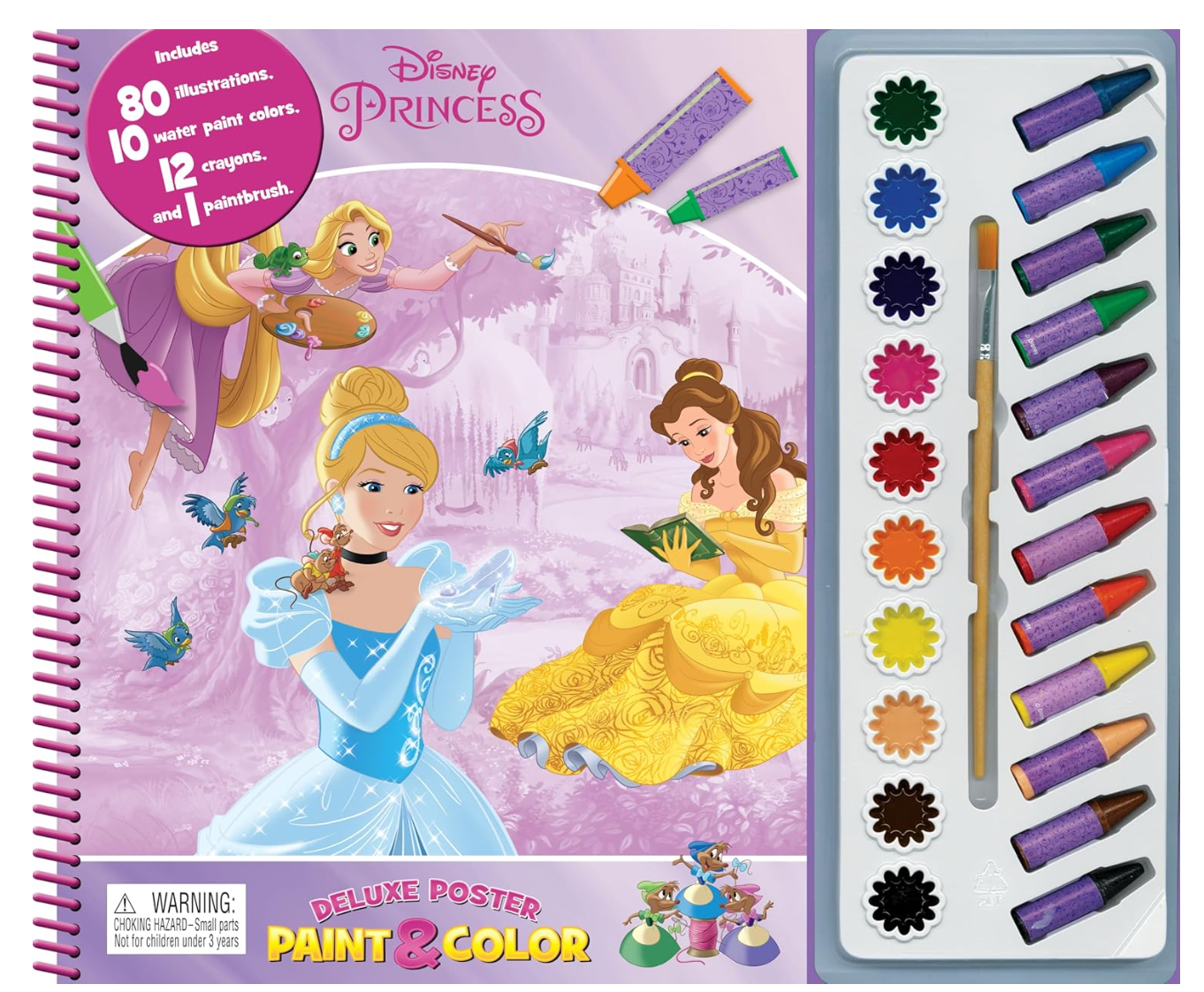 Phidal Publishing Inc. DISNEY PRINCESS DELUXE POSTER PAINT & COLOR