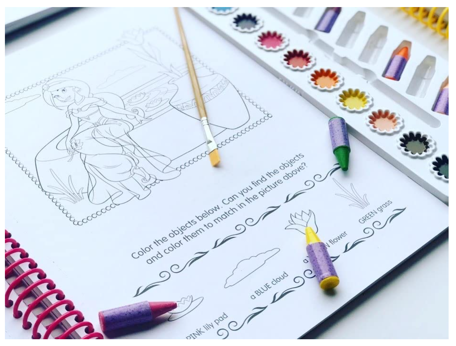 Phidal Publishing Inc. DISNEY PRINCESS DELUXE POSTER PAINT & COLOR