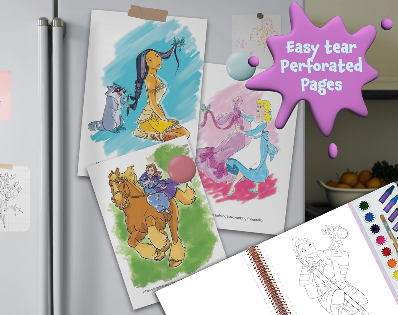 Phidal Publishing Inc. DISNEY PRINCESS DELUXE POSTER PAINT & COLOR