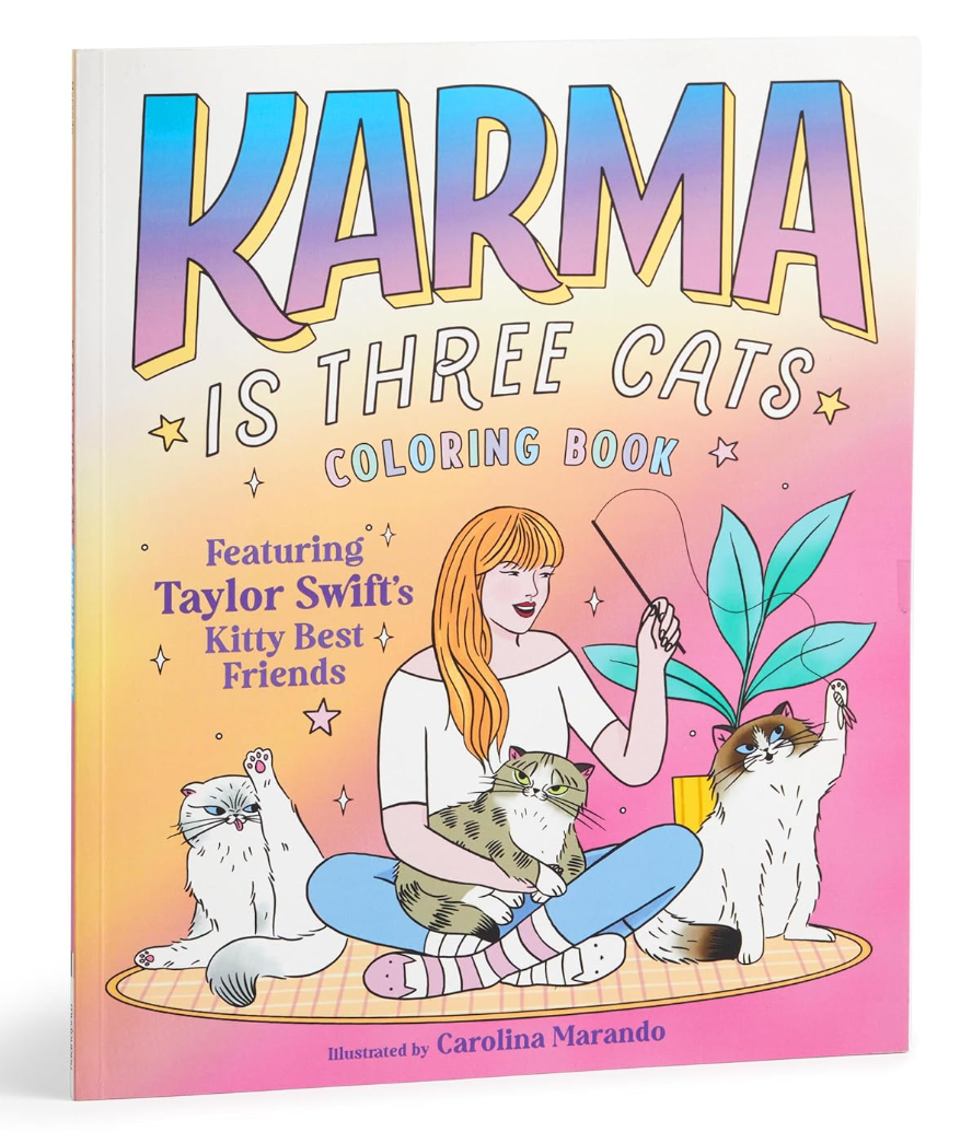 Mudpuppy Karma is Three Cats Coloring Book