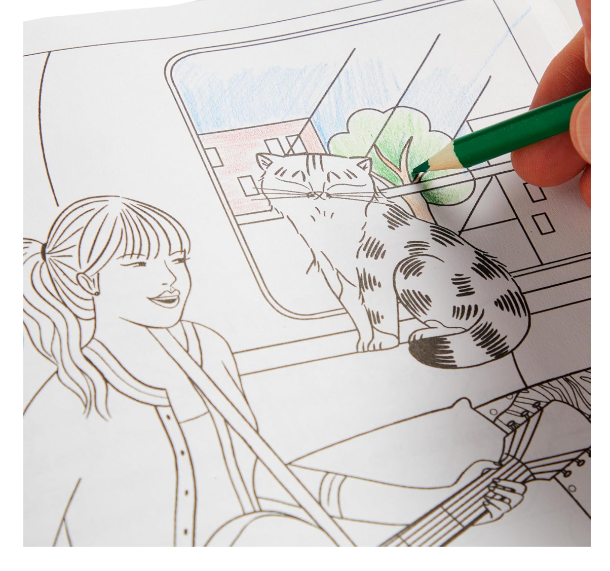 Mudpuppy Karma is Three Cats Coloring Book