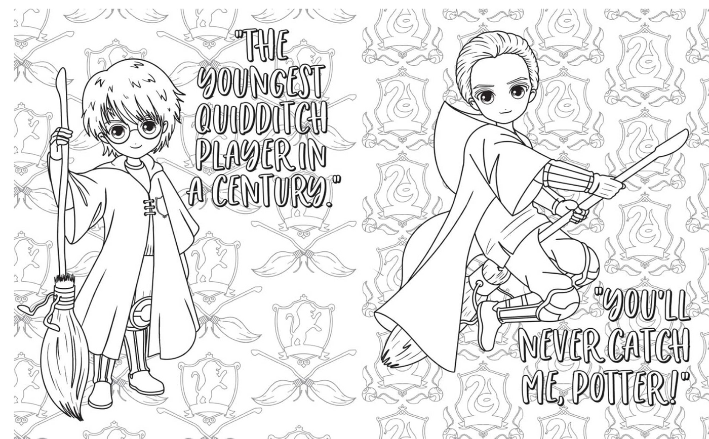 Scholastic Harry Potter Magical Games Colouring Book