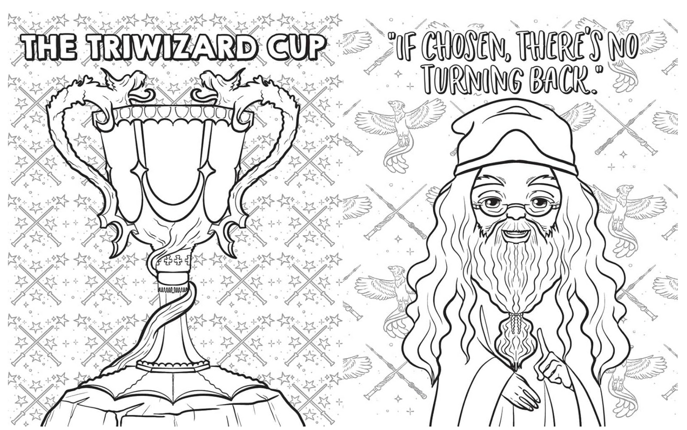 Scholastic Harry Potter Magical Games Colouring Book