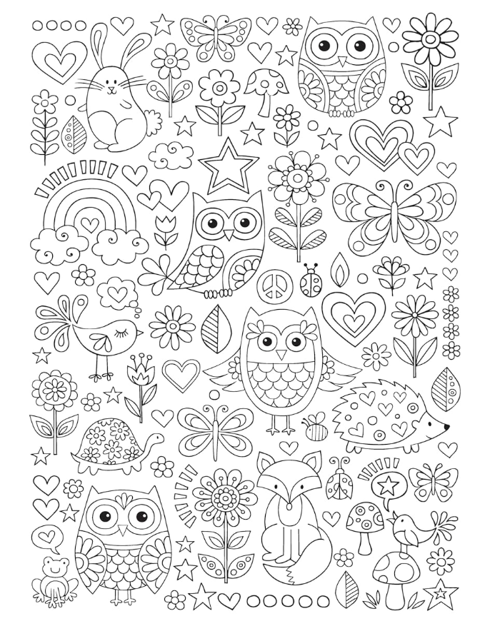 Color Animals Colouring Book