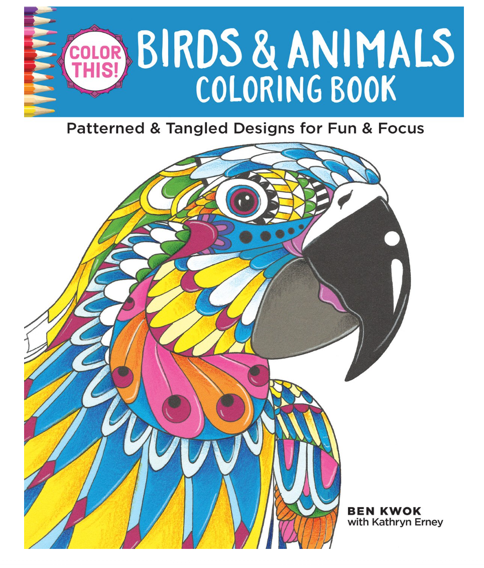 Color This! Birds & Animals Colouring Book