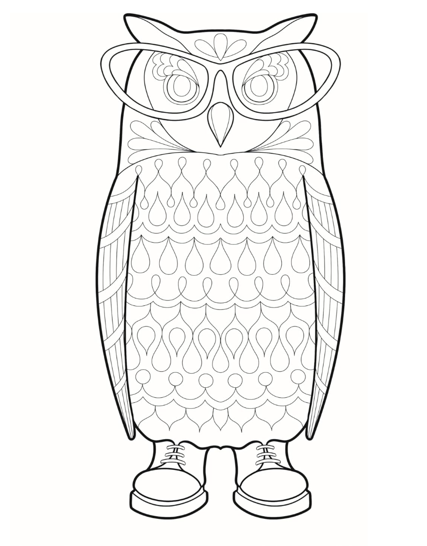 Dapper Animals Colouring Book