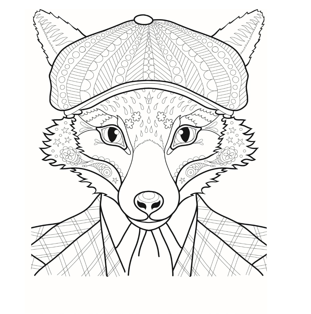 Dapper Animals Colouring Book