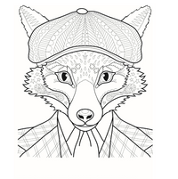 Dapper Animals Colouring Book