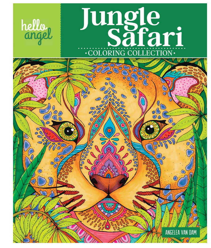 Hello Angel Jungle Safari Colouring Collection