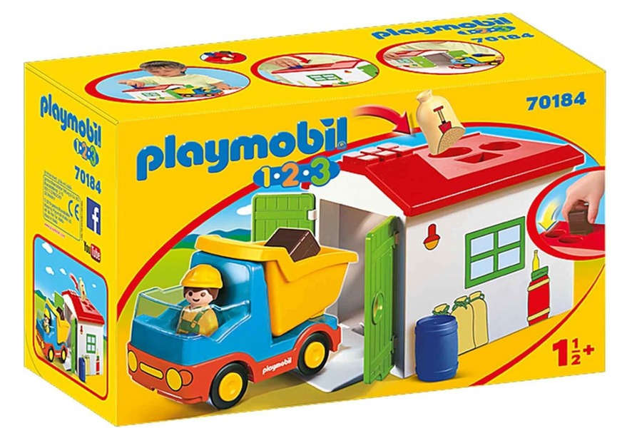 Playmobil Construction Truck With Garage 70184
