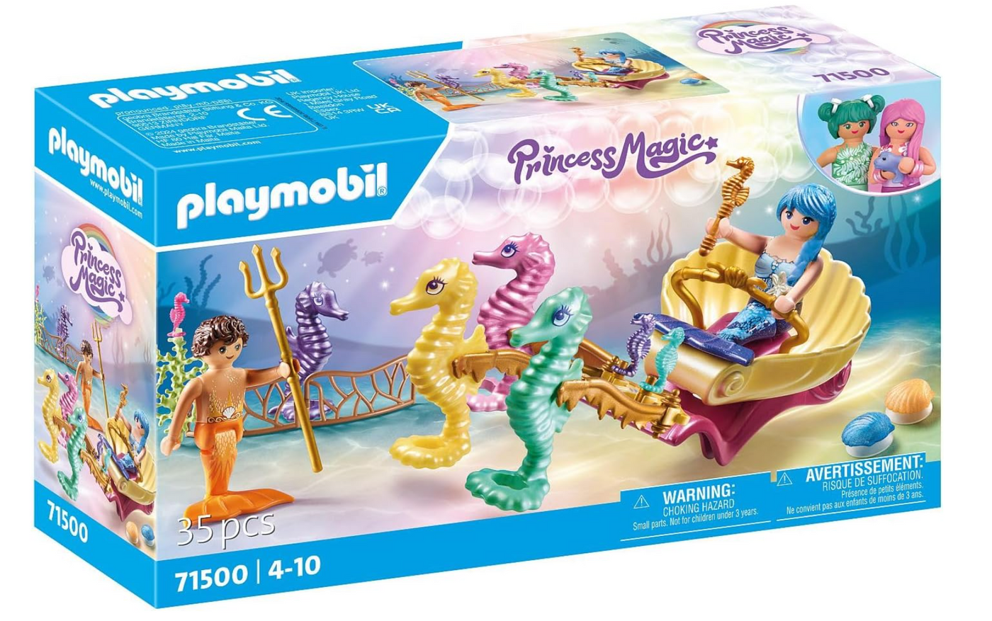 Playmobil Princess Magic Mermaid Seahorse Carriage