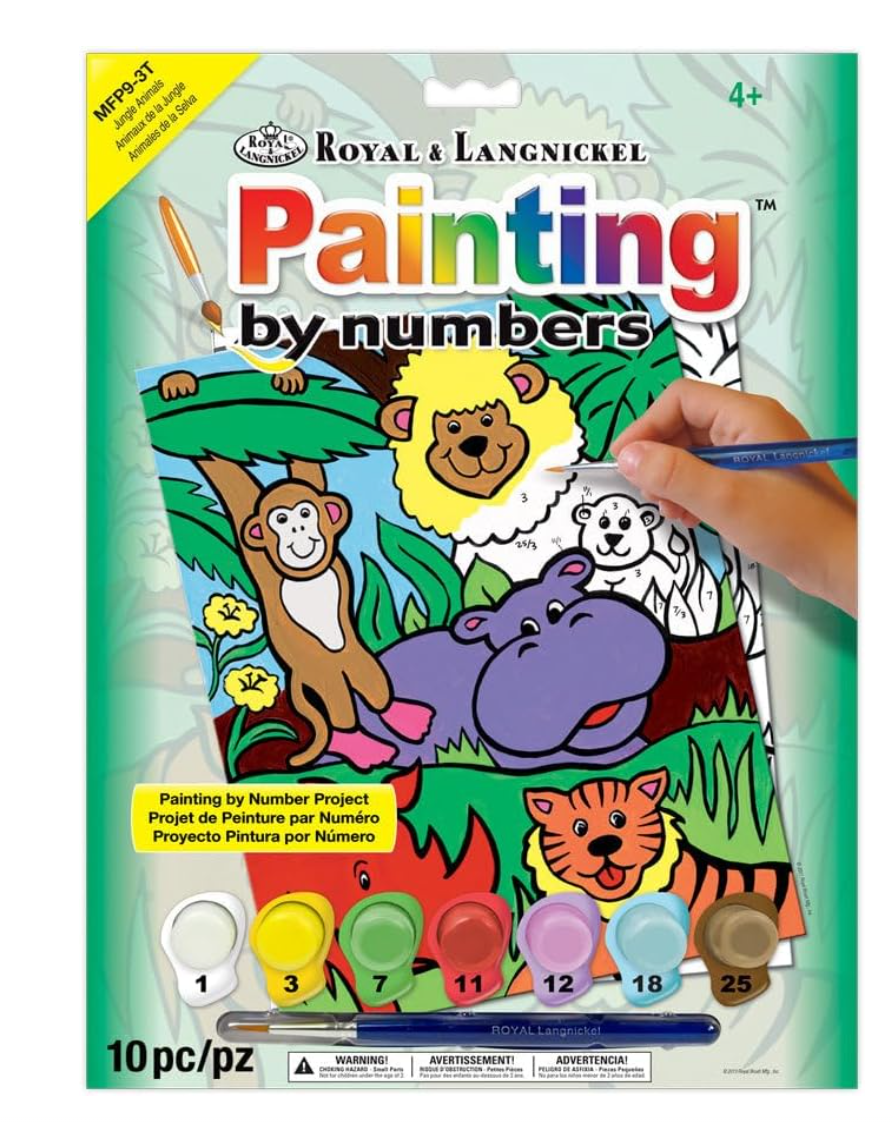 Royal & Langnickel Jungle Animals My First Paint By Number