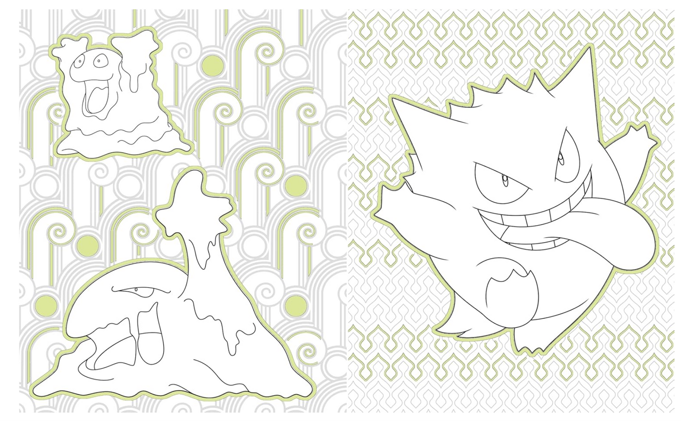 Scholastic Pokemon Glow In The Dark Colouring Book