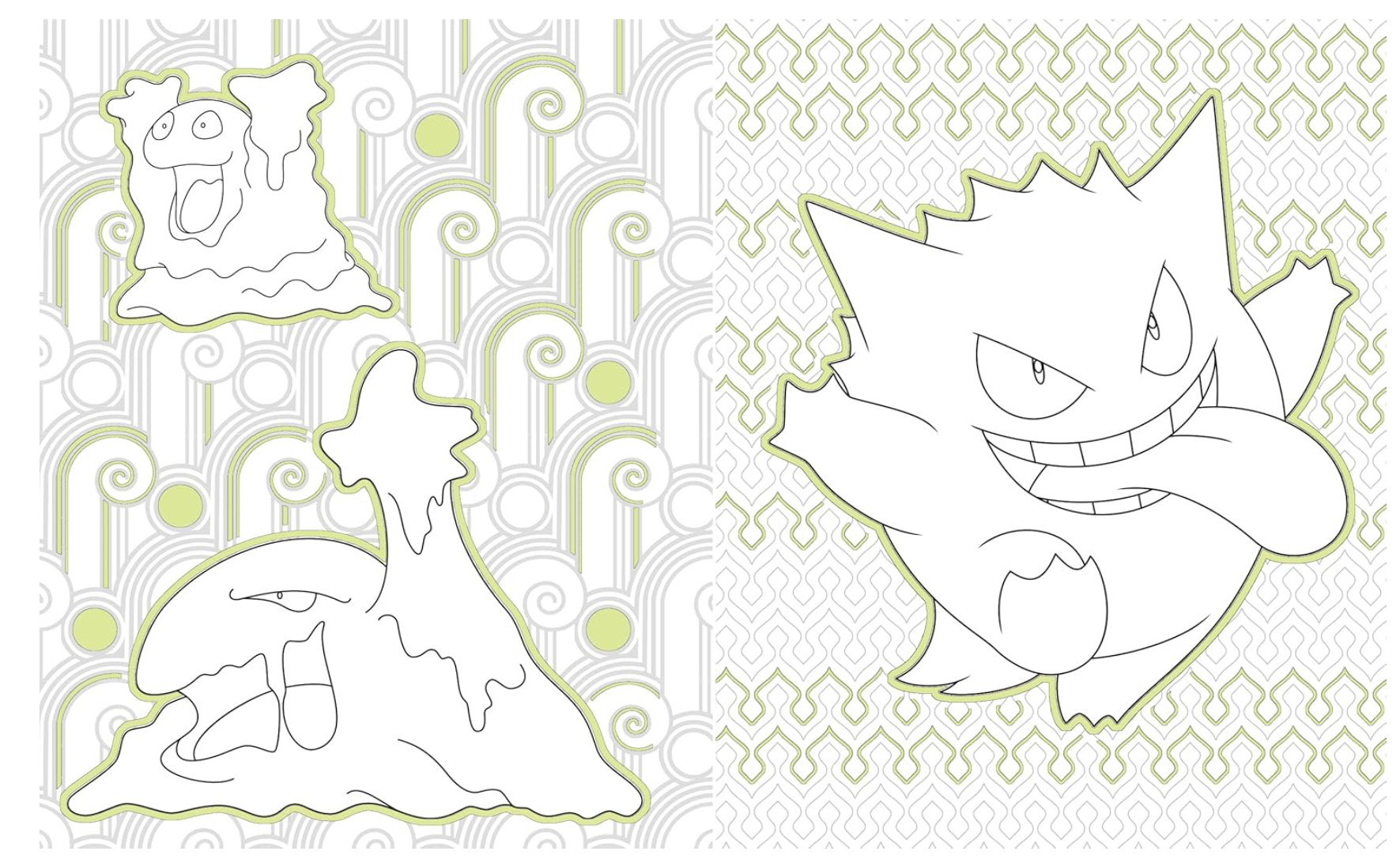 Scholastic Pokemon Glow In The Dark Colouring Book