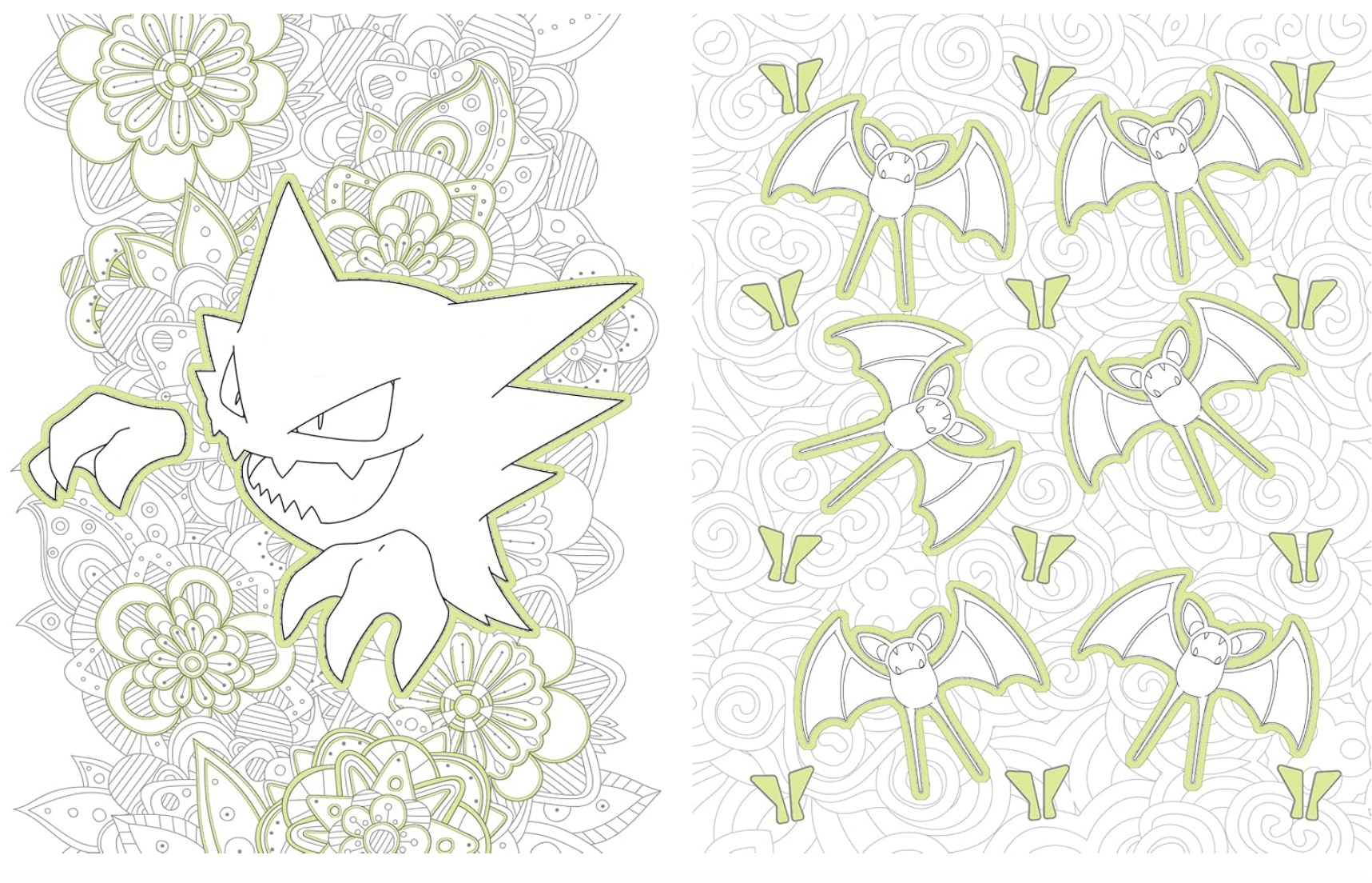 Scholastic Pokemon Glow In The Dark Colouring Book