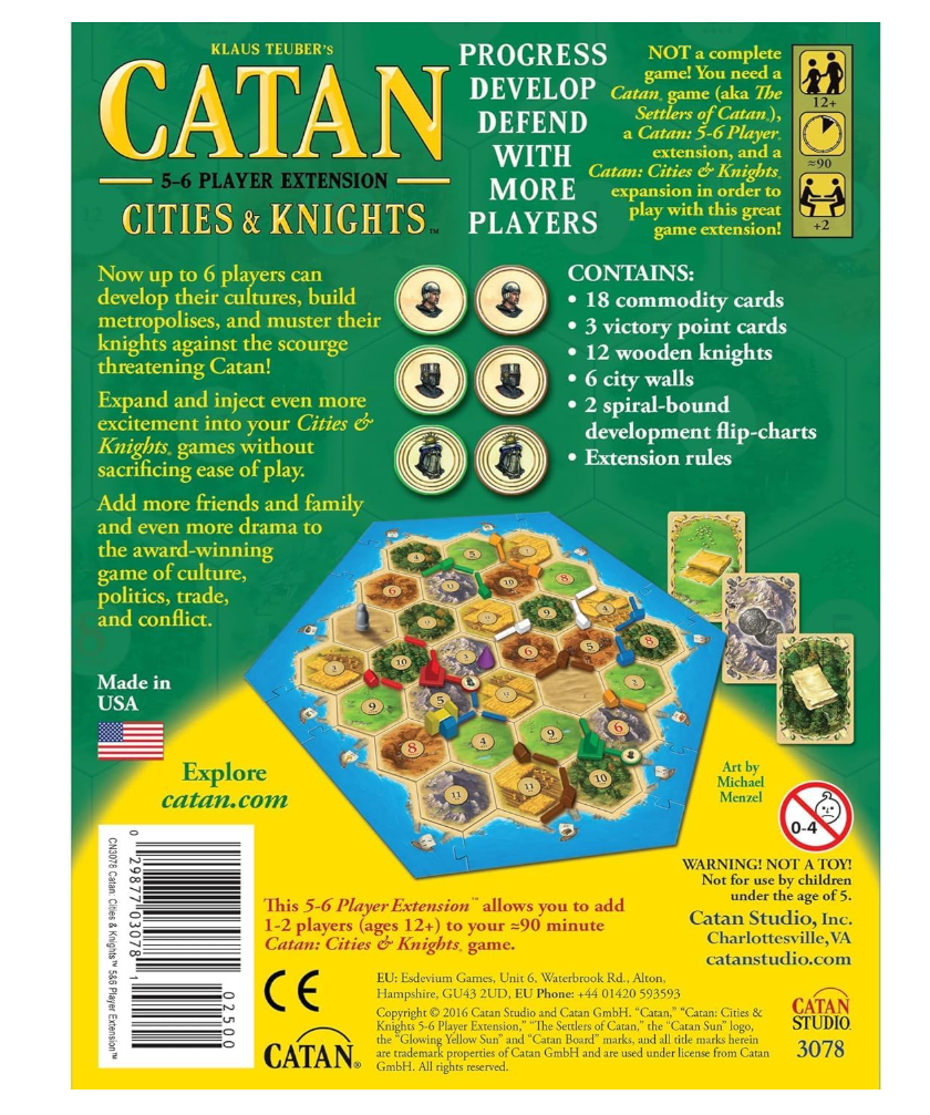 Catan Cities & Knights Expansion