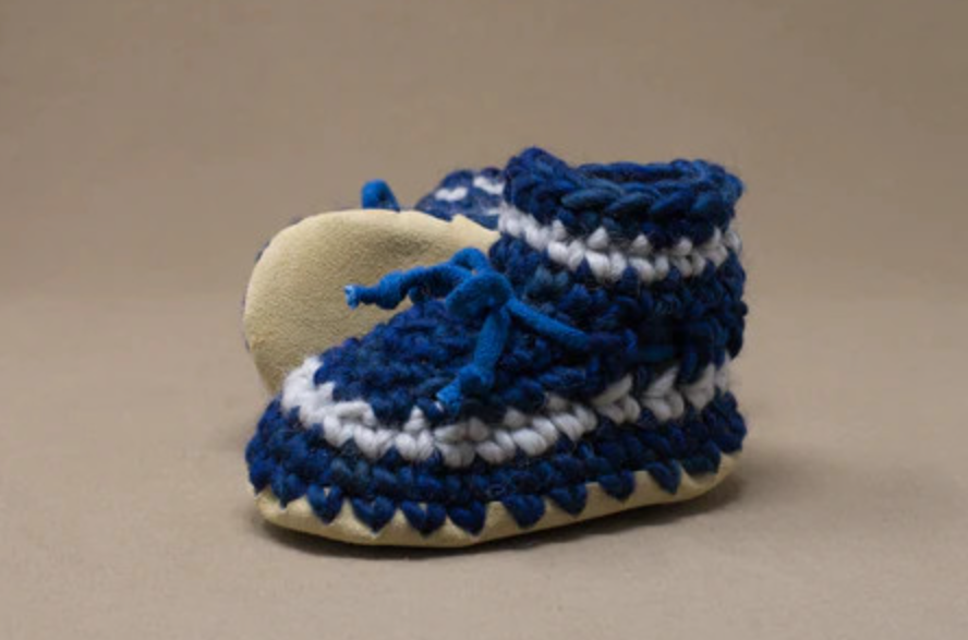 Padraig Cottage Denim Blue Slippers