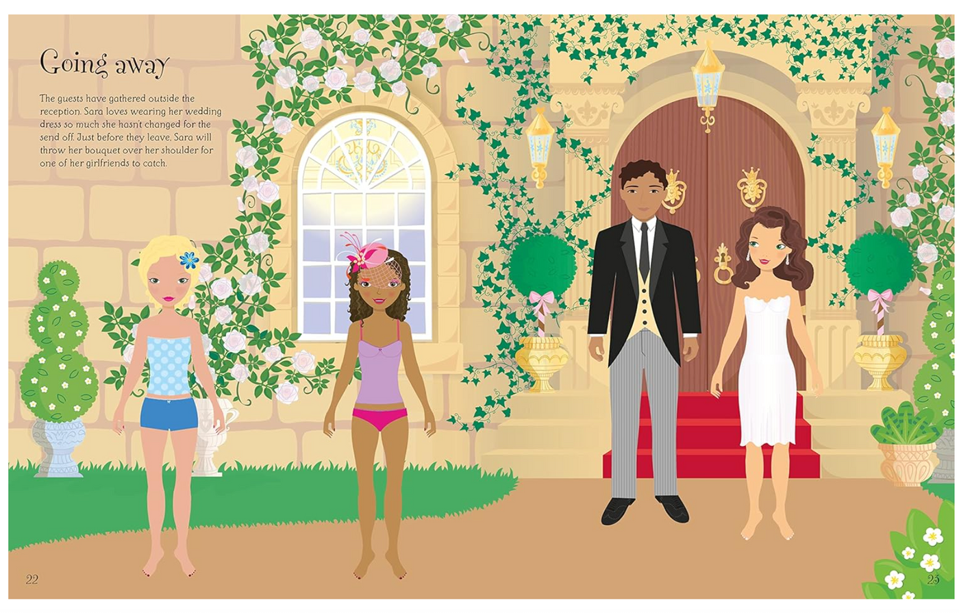 Usborne Sticker Dolly Dressing Weddings