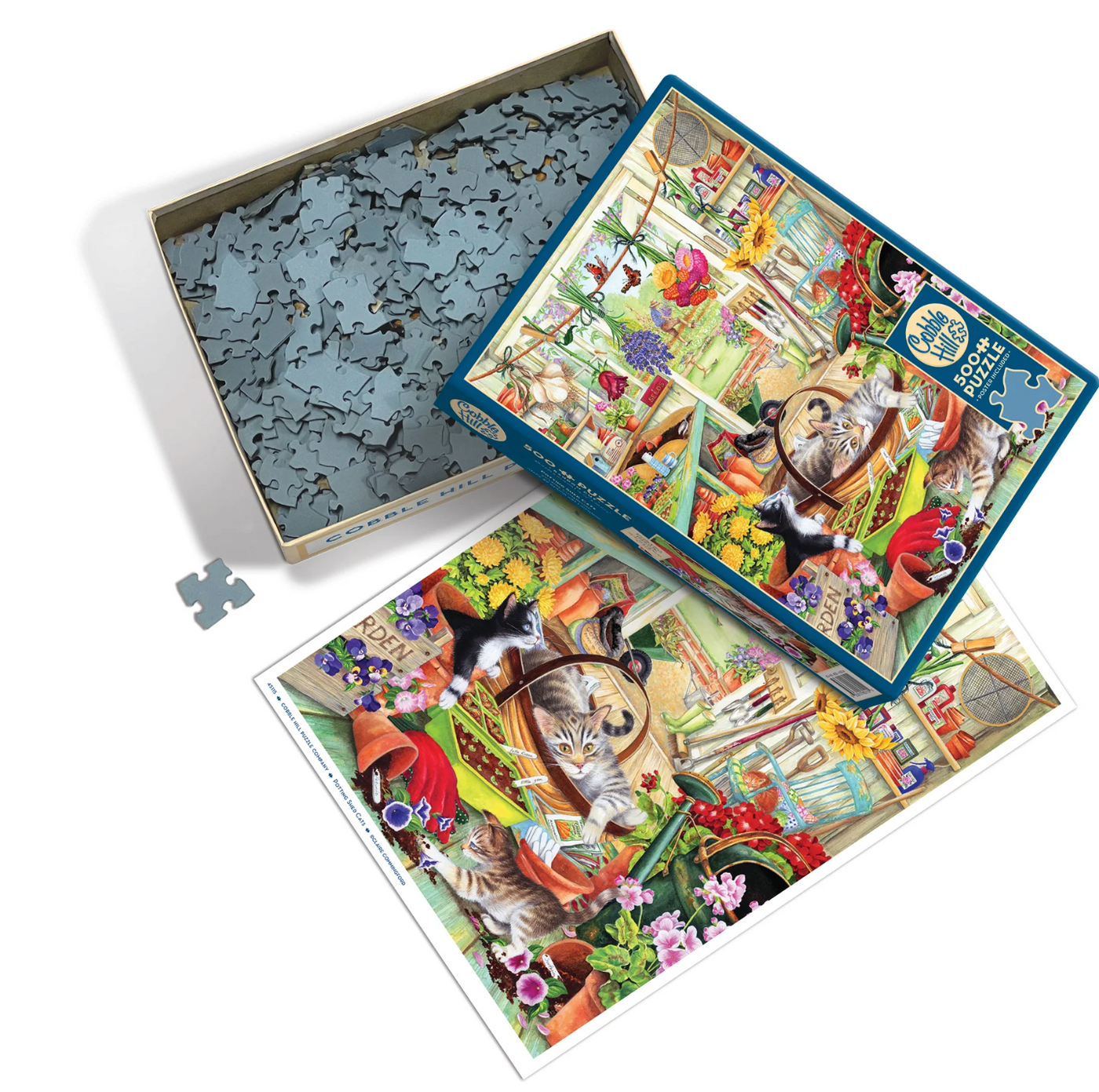 Cobblehill Potting Shed Cats 500 Piece