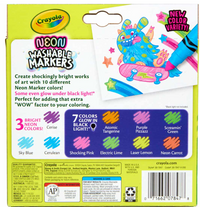 Crayola Neon Broadline 10ct Washable Markers
