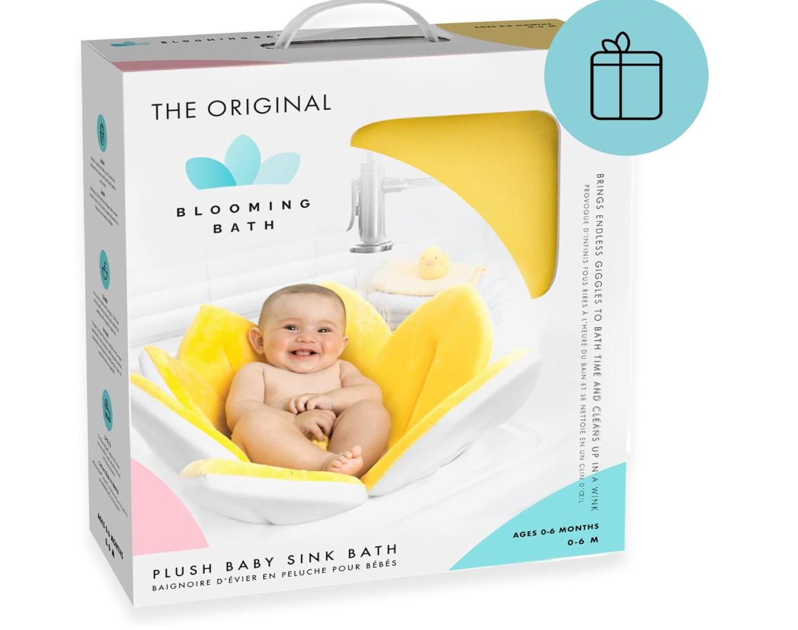Blooming Bath Plush Baby Sink - Canary Yellow