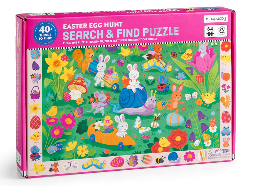 Mudpuppy Easter Egg Hunt 64 Piece Search & Find Puzzle