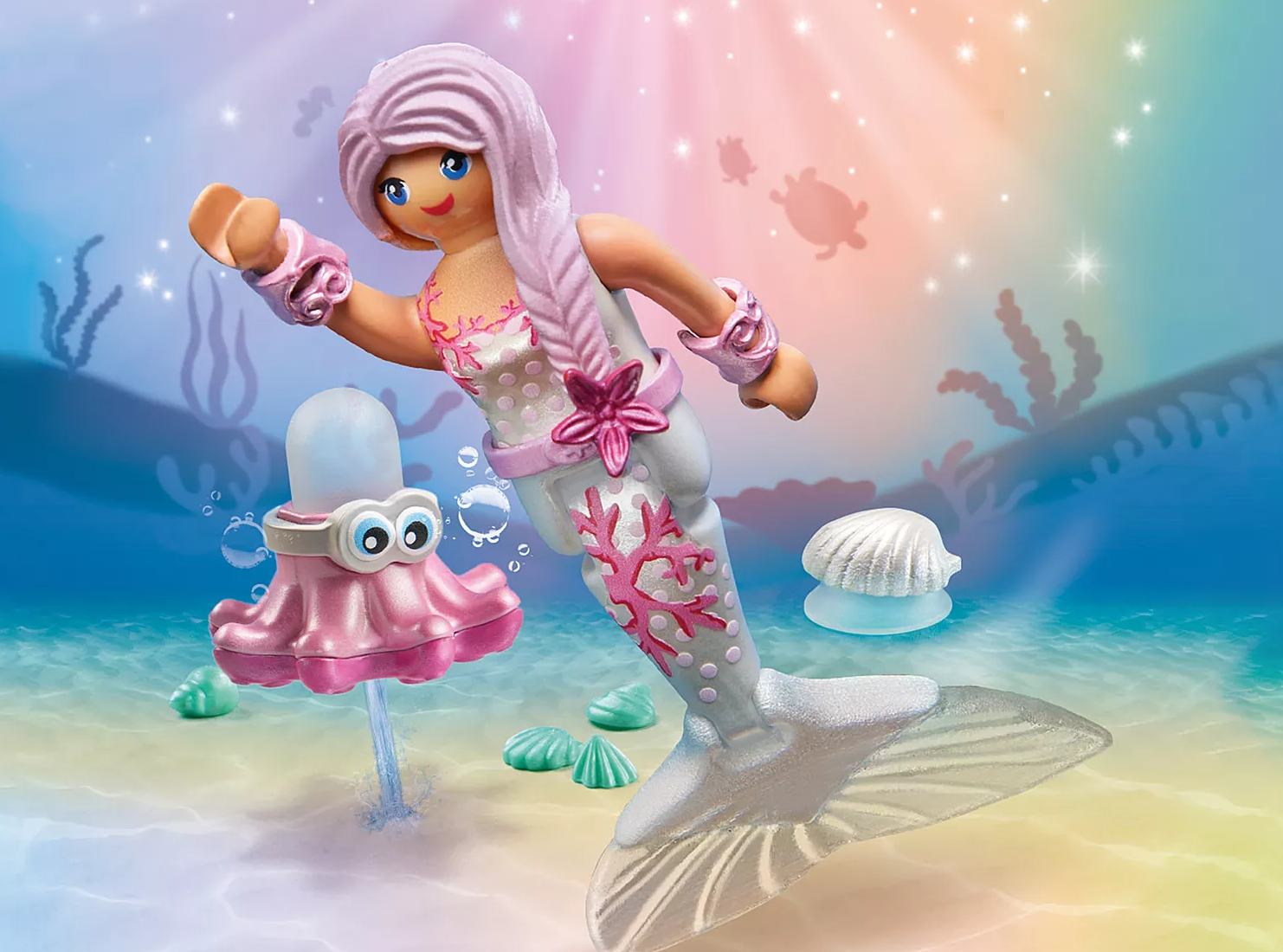 Playmobil Special Plus Mermaid With Water Spray Octopus