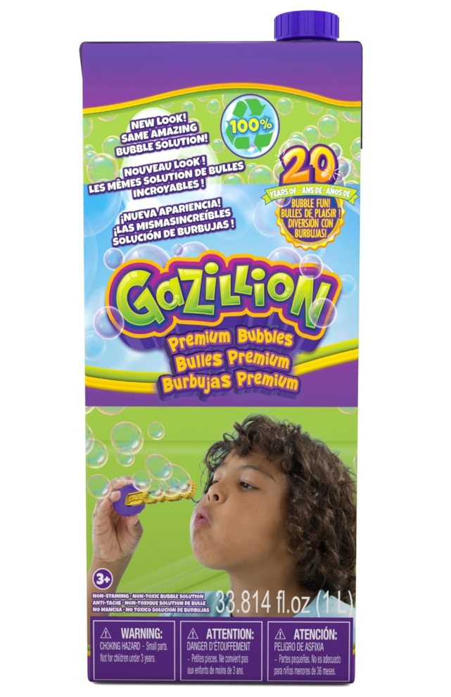 Gazillion Boxed Bubble Solution 1L