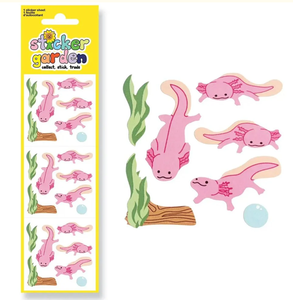 My Sticker Garden Glossy Axolotl