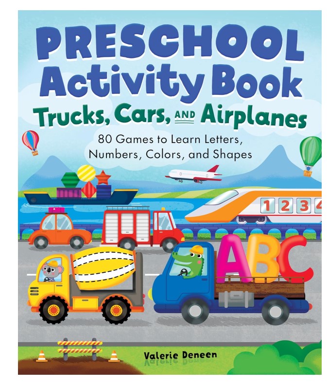 Preschool Activity Book Trucks, Cars and Airplanes