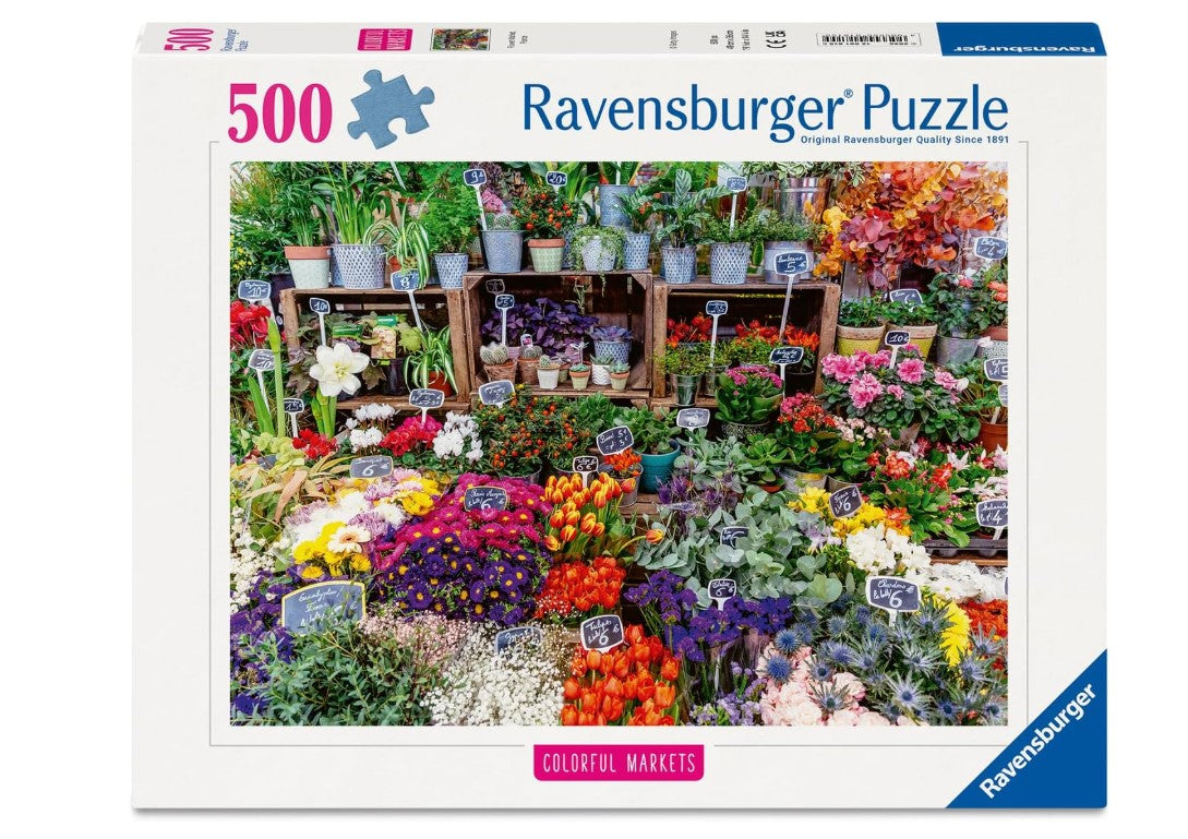 Ravensburger Flower Market, France 500 Piece