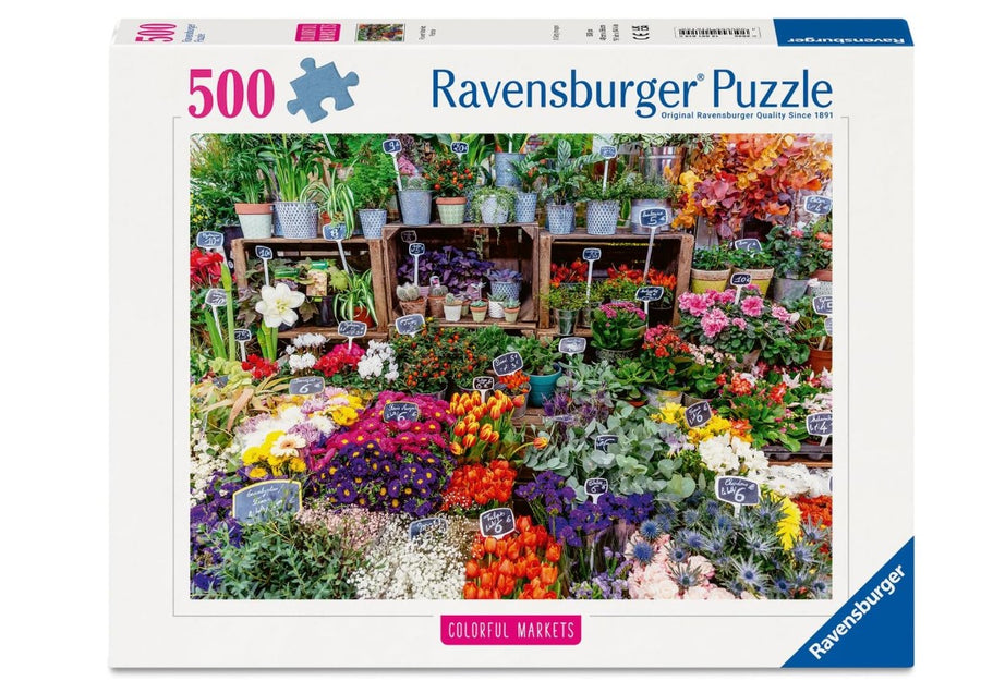 Ravensburger Flower Market, France 500 Piece