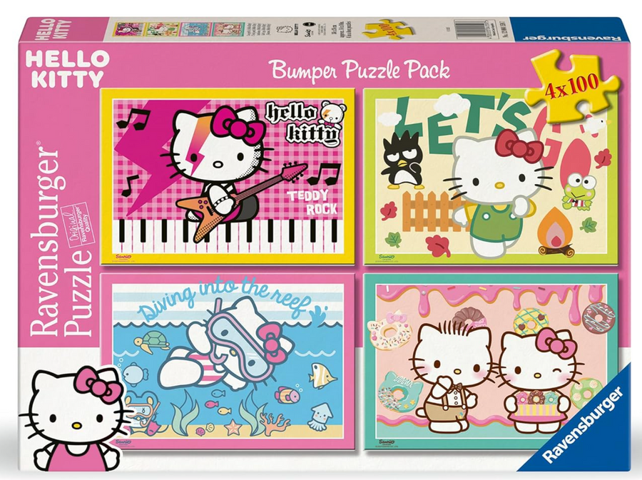 Ravensburger Hello Kitty Bumper Pack 4x100 Piece